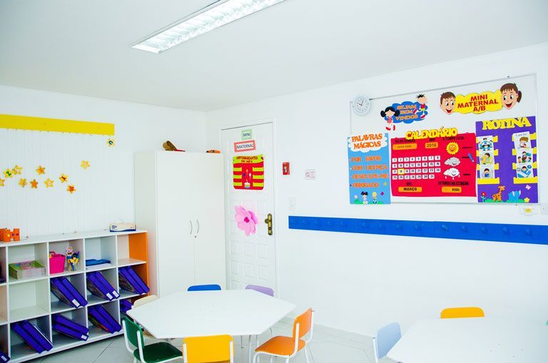 Crianças na turma Minimaternal